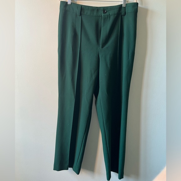Zara Pants & Jumpsuits Zara Dark Green Suit Pants Poshmark